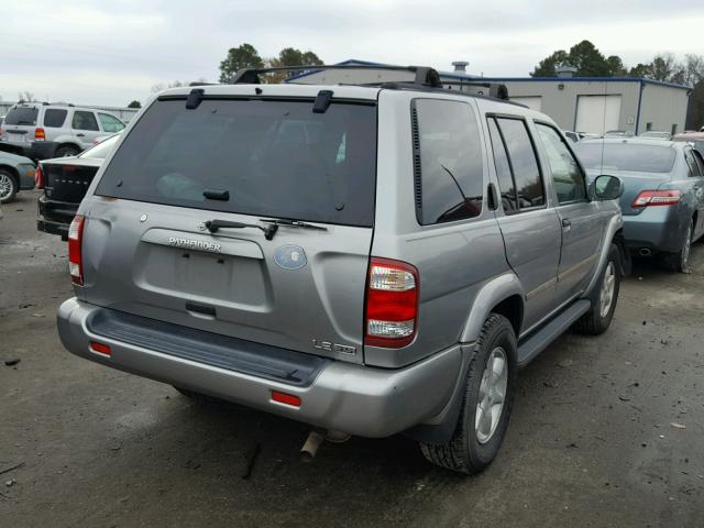 JN8DR09Y41W583742 - 2001 NISSAN PATHFINDER GRAY photo 4