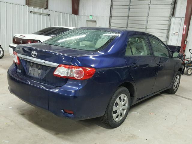 5YFBU4EEXDP108114 - 2013 TOYOTA COROLLA BA BLUE photo 4