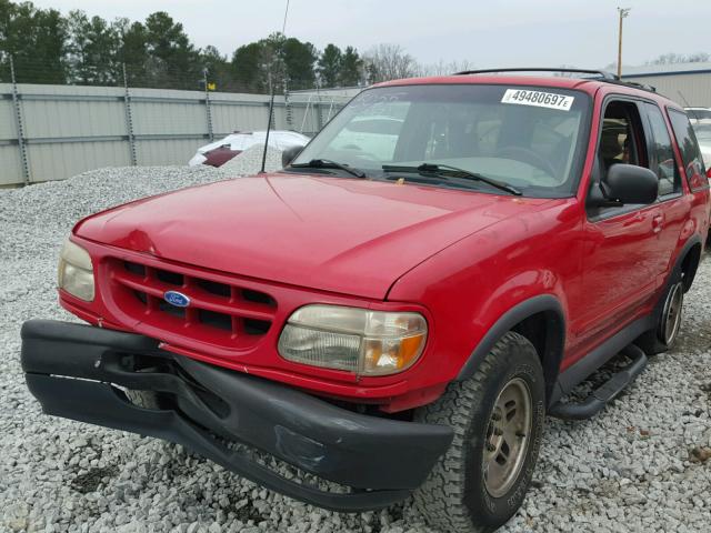 1FMCU24X7VUA65055 - 1997 FORD EXPLORER RED photo 2