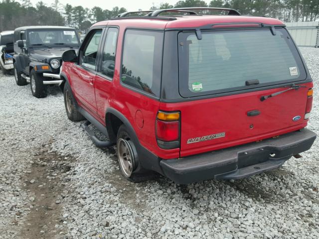 1FMCU24X7VUA65055 - 1997 FORD EXPLORER RED photo 3