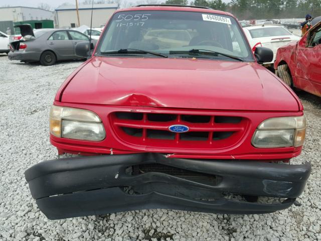 1FMCU24X7VUA65055 - 1997 FORD EXPLORER RED photo 9