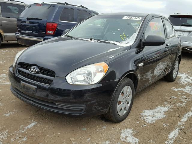 KMHCM36C99U135533 - 2009 HYUNDAI ACCENT GS BLACK photo 2