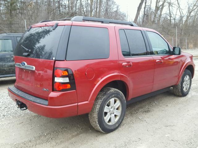 1FMEU7DE5AUA89868 - 2010 FORD EXPLORER X RED photo 4