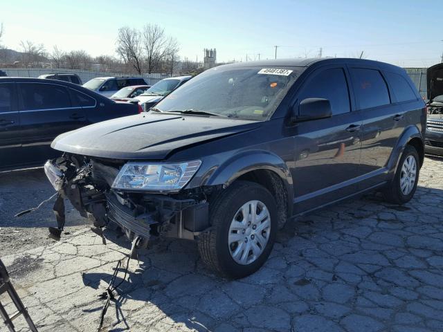 3C4PDCAB9ET221224 - 2014 DODGE JOURNEY SE GRAY photo 2