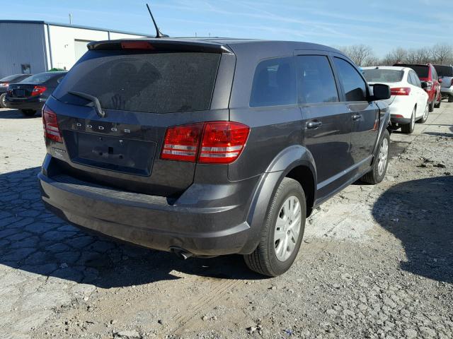 3C4PDCAB9ET221224 - 2014 DODGE JOURNEY SE GRAY photo 4