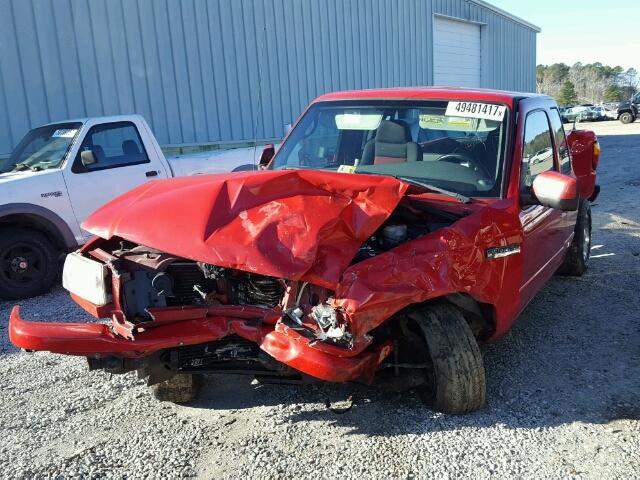 1FTYR14DX7PA11407 - 2007 FORD RANGER SUP RED photo 2