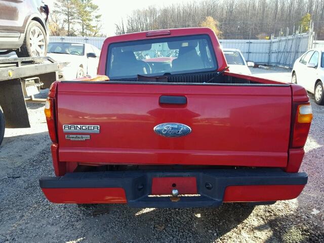 1FTYR14DX7PA11407 - 2007 FORD RANGER SUP RED photo 6