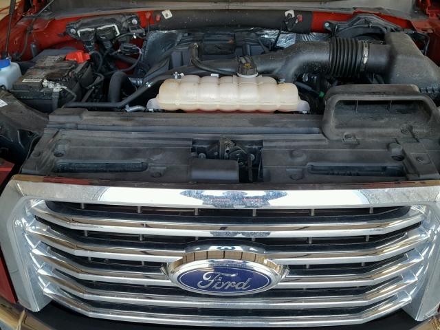 1FTEX1EP8FFC56695 - 2015 FORD F150 SUPER RED photo 7