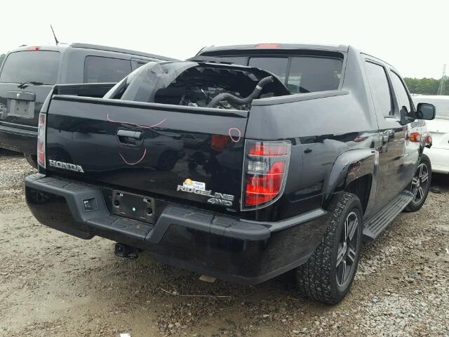 5FPYK1F79EB003003 - 2014 HONDA RIDGELINE BLACK photo 4