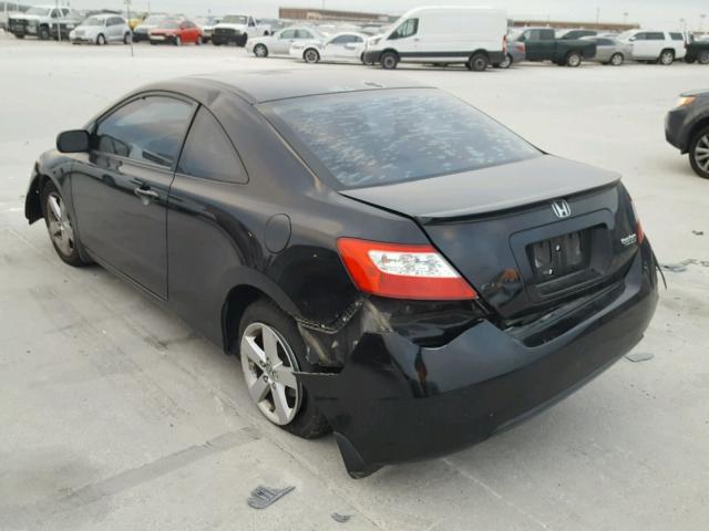 2HGFG12908H559788 - 2008 HONDA CIVIC EXL BLACK photo 3