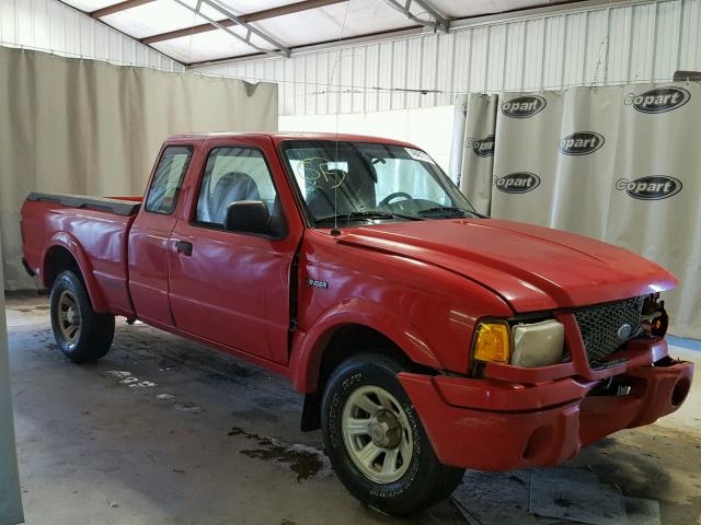 1FTYR14U62PA66803 - 2002 FORD RANGER SUP RED photo 1