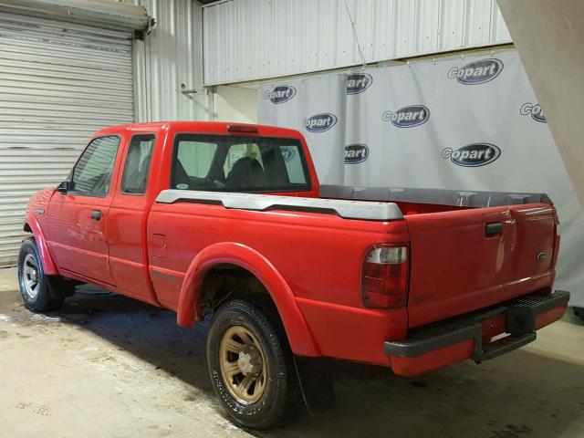 1FTYR14U62PA66803 - 2002 FORD RANGER SUP RED photo 3