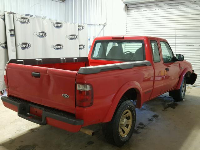 1FTYR14U62PA66803 - 2002 FORD RANGER SUP RED photo 4