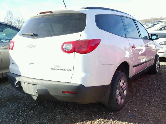 1GNKVFED5CJ181935 - 2012 CHEVROLET TRAVERSE L WHITE photo 4