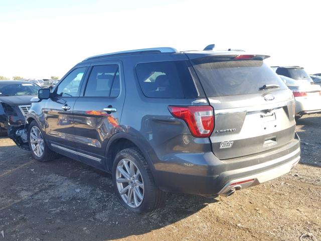 1FM5K8F86GGB02945 - 2016 FORD EXPLORER L 灰色 照片 3