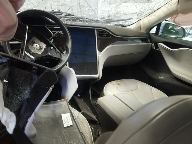 5YJSA1CP8CFP01721 - 2012 TESLA MODEL S GRAY photo 5