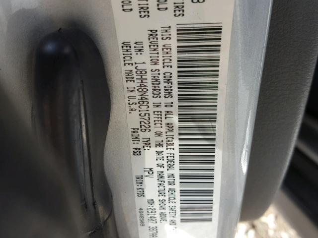 1J8HH48N46C157226 - 2006 JEEP COMMANDER Gümüş foto 10