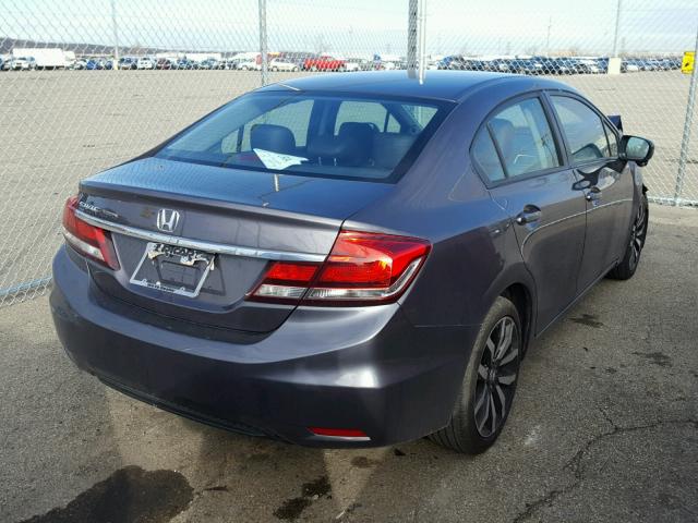 19XFB2F9XFE087007 - 2015 HONDA CIVIC EXL 灰色 照片 4