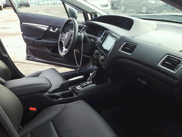 19XFB2F9XFE087007 - 2015 HONDA CIVIC EXL 灰色 照片 5