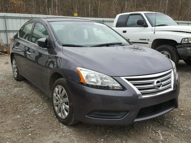 3N1AB7AP8EY311601 - 2014 NISSAN SENTRA S GRAY photo 1