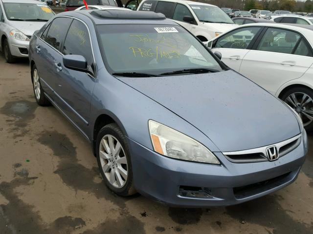 1HGCM66557A087391 - 2007 HONDA ACCORD EX BLUE photo 1