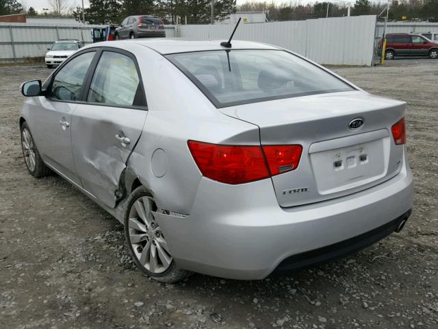 KNAFW4A33A5040910 - 2010 KIA FORTE SX SILVER photo 3