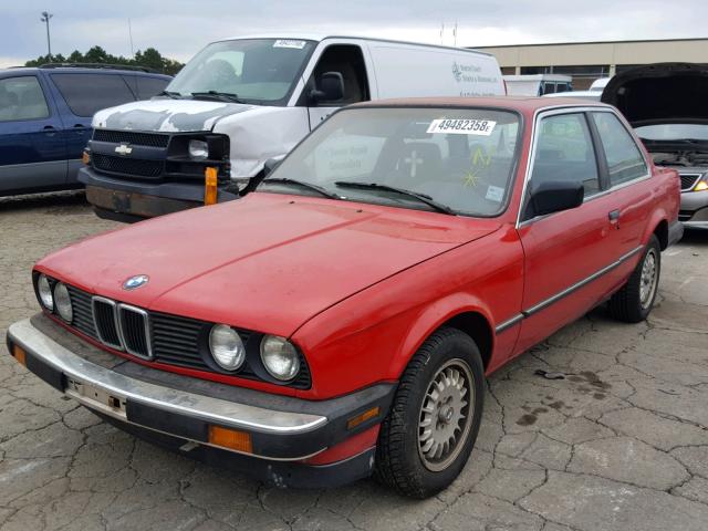 WBAAB6405H1686289 - 1987 BMW 325 E AUTO RED photo 2