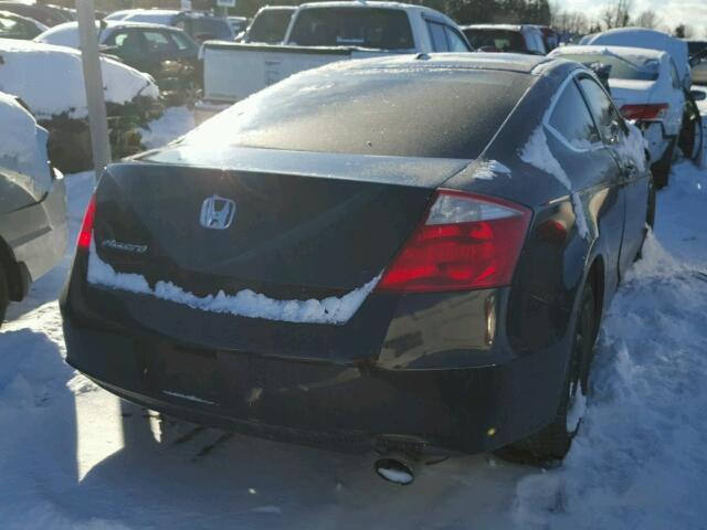 1HGCS12898A800254 - 2008 HONDA ACCORD EXL BLACK photo 4