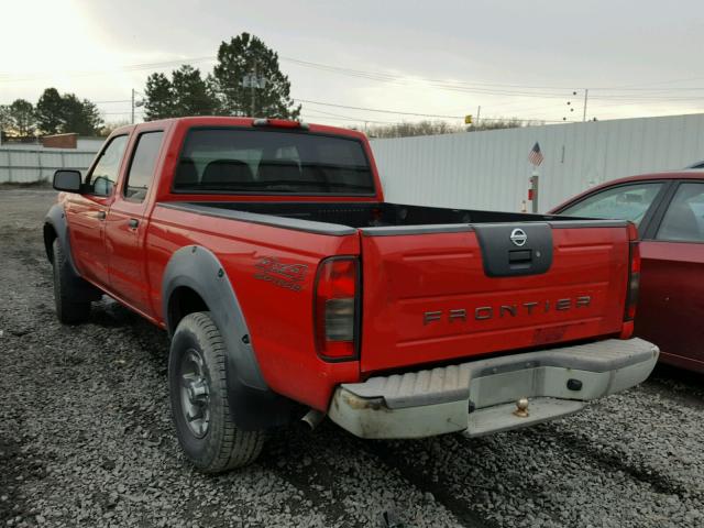 1N6ED29Y83C400998 - 2003 NISSAN FRONTIER C BURGUNDY photo 3