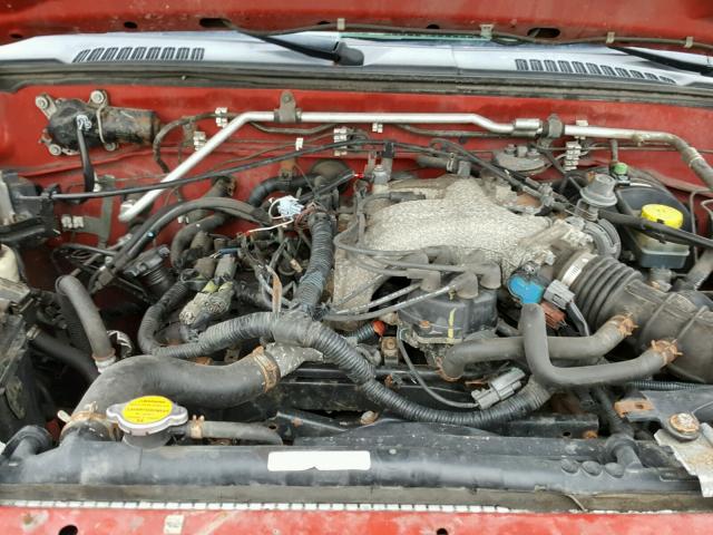 1N6ED29Y83C400998 - 2003 NISSAN FRONTIER C BURGUNDY photo 7