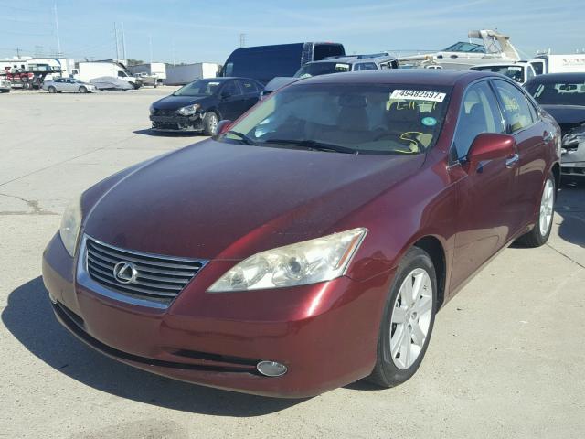 JTHBJ46GX82225123 - 2008 LEXUS ES 350 RED photo 2