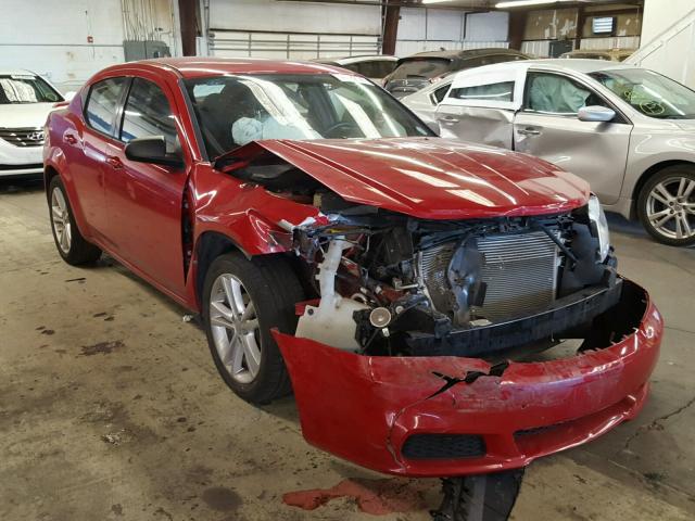 1C3CDZAG0DN521315 - 2013 DODGE AVENGER SE RED photo 1