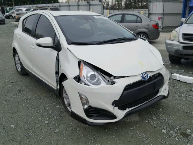 JTDKDTB34H1597939 - 2017 TOYOTA PRIUS C WHITE photo 1