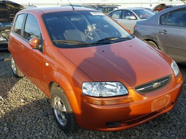 KL1TD66618B092209 - 2008 CHEVROLET AVEO BASE ORANGE photo 1