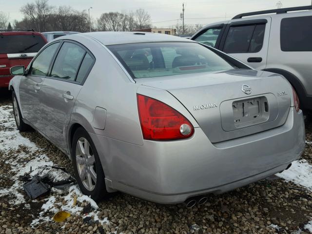 1N4BA41E24C851671 - 2004 NISSAN MAXIMA SE SILVER photo 3