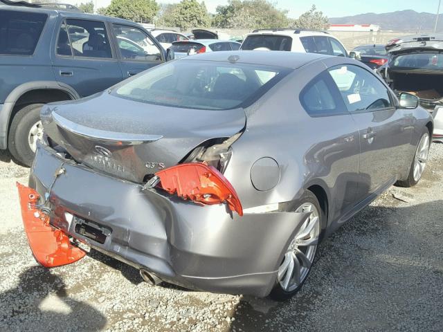 JNKCV64E59M603375 - 2009 INFINITI G37 BASE GRAY photo 4