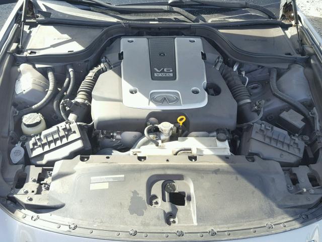 JNKCV64E59M603375 - 2009 INFINITI G37 BASE GRAY photo 7