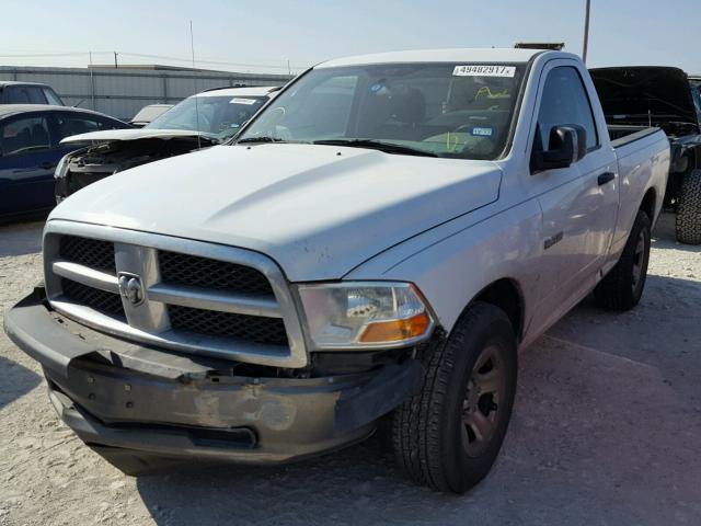 3D7JB1EK5AG102654 - 2010 DODGE RAM 1500 WHITE photo 2