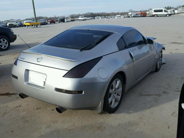 JN1AZ34D43T100214 - 2003 NISSAN 350Z COUPE SILVER photo 4