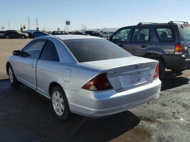 1HGEM22931L099917 - 2001 HONDA CIVIC SI SILVER photo 3