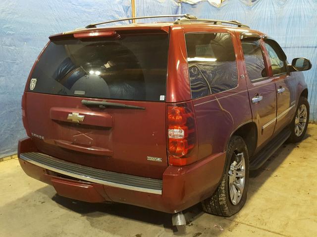 1GNFK33049J100618 - 2009 CHEVROLET TAHOE K150 RED photo 4