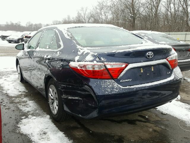 4T1BF1FK6GU512270 - 2016 TOYOTA CAMRY LE 蓝色 照片 3