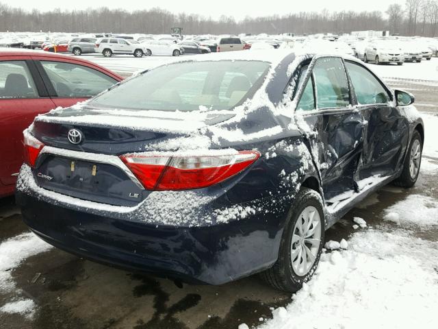 4T1BF1FK6GU512270 - 2016 TOYOTA CAMRY LE 蓝色 照片 4