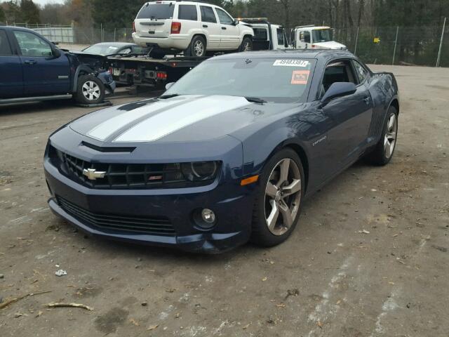 2G1FK1EJXA9227790 - 2010 CHEVROLET CAMARO SS BLUE photo 2