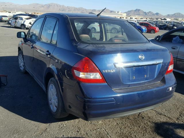 3N1BC1AP9BL448408 - 2011 NISSAN VERSA S BLUE photo 3