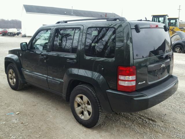 1J4PN2GK3AW175998 - 2010 JEEP LIBERTY SP GREEN photo 3