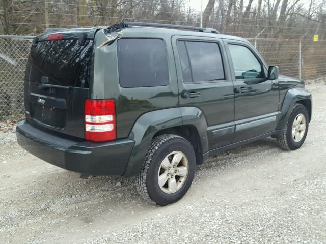 1J4PN2GK3AW175998 - 2010 JEEP LIBERTY SP GREEN photo 4