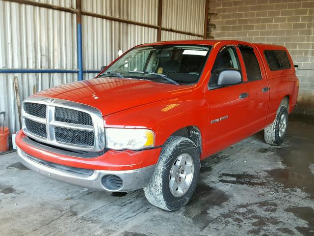 1D7HA18N25S107235 - 2005 DODGE RAM 1500 S RED photo 2