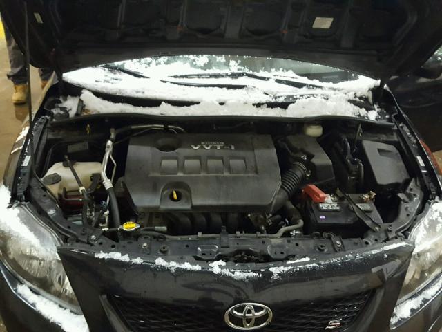 1NXBU40E79Z127099 - 2009 TOYOTA COROLLA BA BLACK photo 7