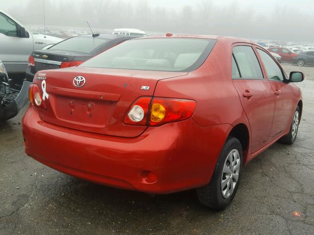 JTDBU4EE4AJ060965 - 2010 TOYOTA COROLLA BA MAROON photo 4